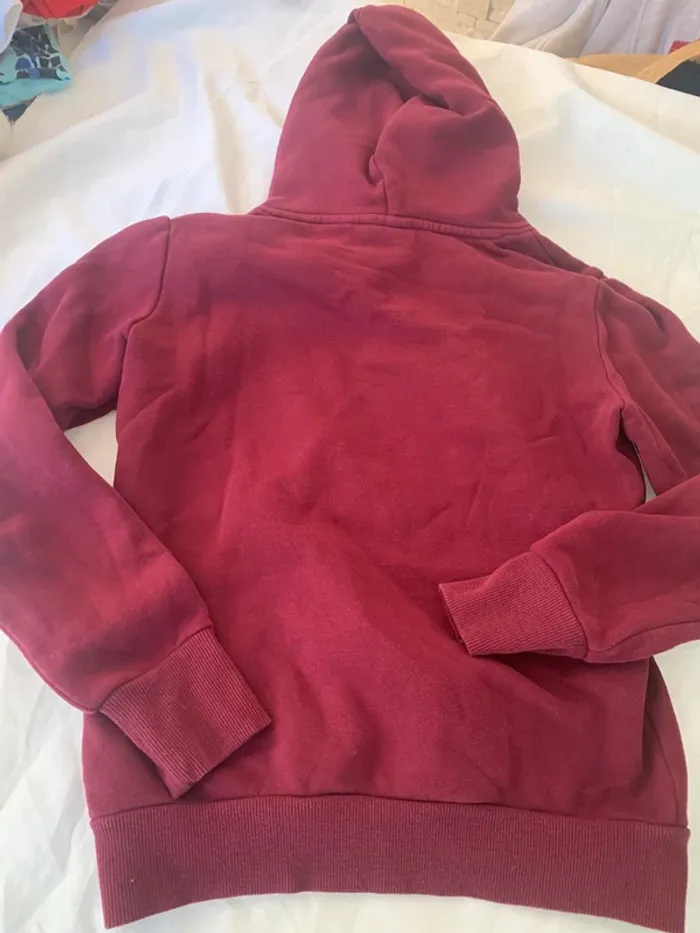 Sweat capuche Superdry XS bordeaux - photo numéro 3