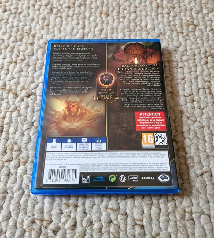 Baldur's Gate I & II 1 & 2 Enhanced Edition PlayStation 4 PS4 - photo numéro 2