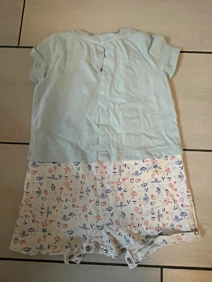 Grenouillère short été dpam 12 mois - photo numéro 2