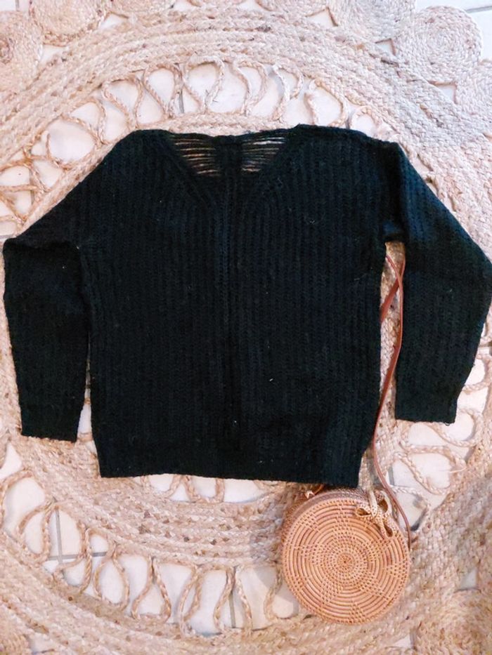 Pull noir oversize Ichi - photo numéro 4
