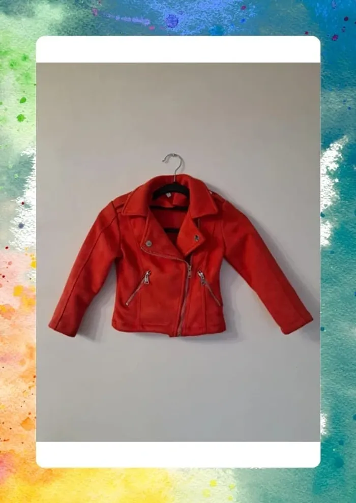 Jolie veste habillé en daim 6 ans
