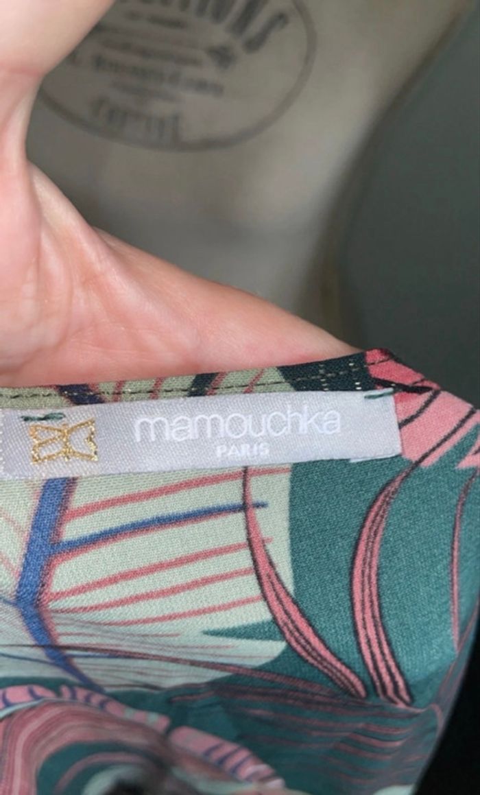 Mamouchka - Robe Longue "Ouragan" - Taille M - Vert & Rose Tropical - photo numéro 5