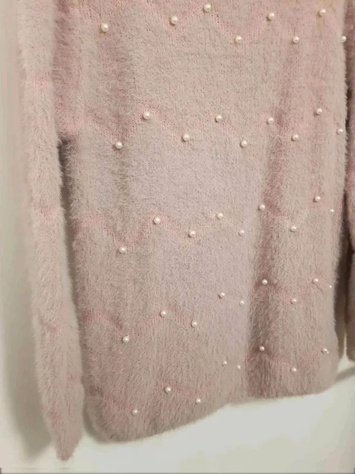 Pull  laine  avec  perle taille 40 42 - photo numéro 3