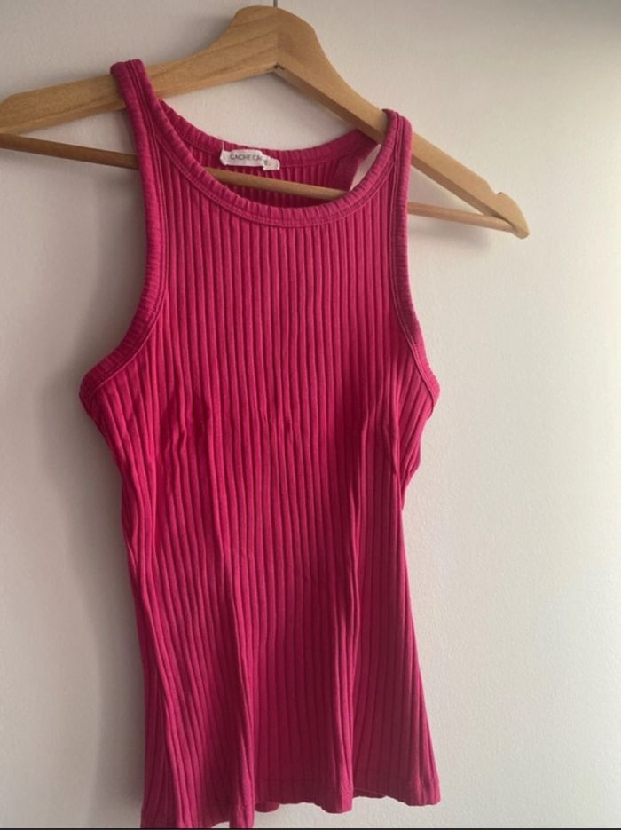 Top / débardeur rose fushia