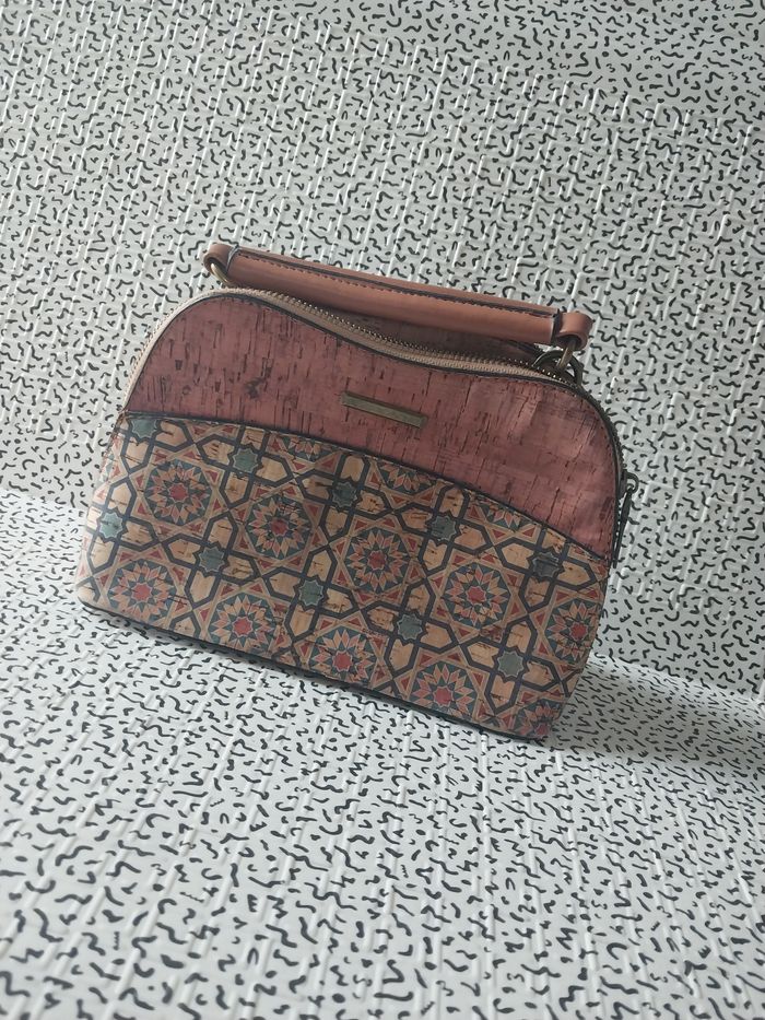Sac bandoulière chic en simili liège