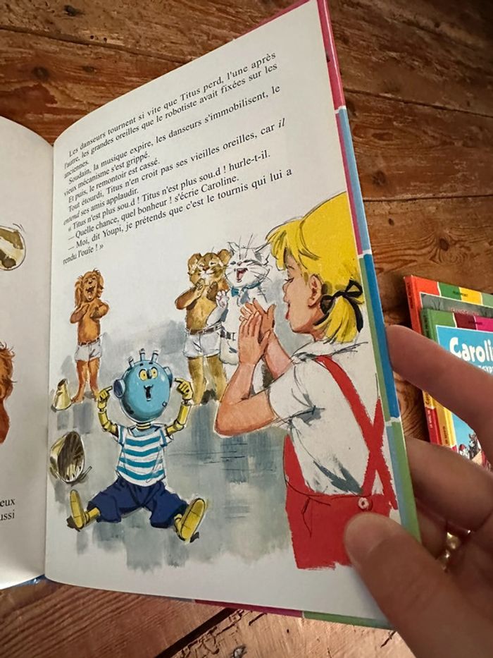 Livre bd album Pierre Probst multicolore Caroline les vacances de Titus robot - photo numéro 4