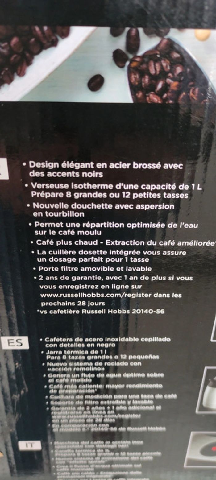 Cafetière isotherme Russel Hoobs ni - photo numéro 9