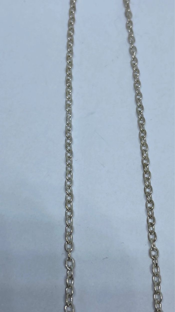 Collier fantaisie avec pendentif en forme de Coeur et une pierre bleue turquoise - photo numéro 6