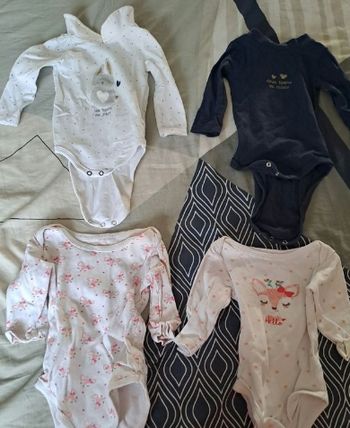 Lot de 4 bodies manches longues