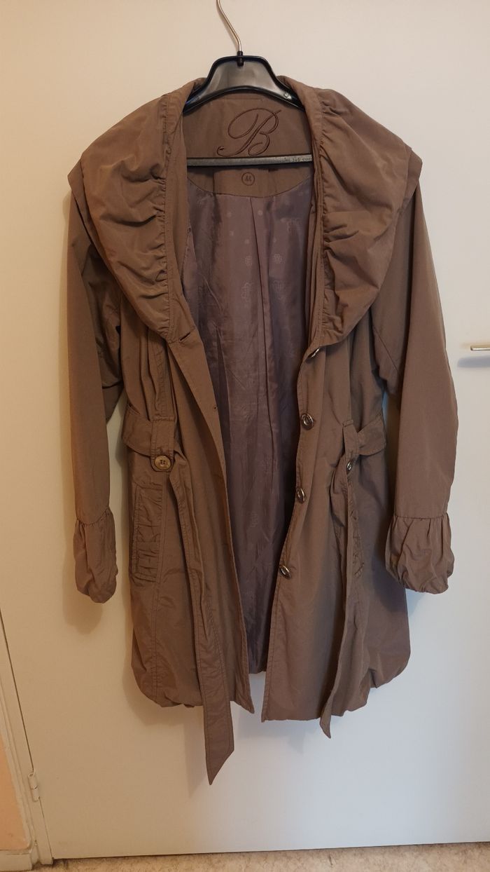 Imperméable  sans capuche avec ceinture - photo numéro 3