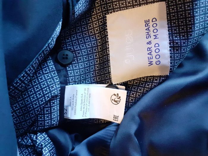 Costume homme pantalon t44/veste t52 - photo numéro 6