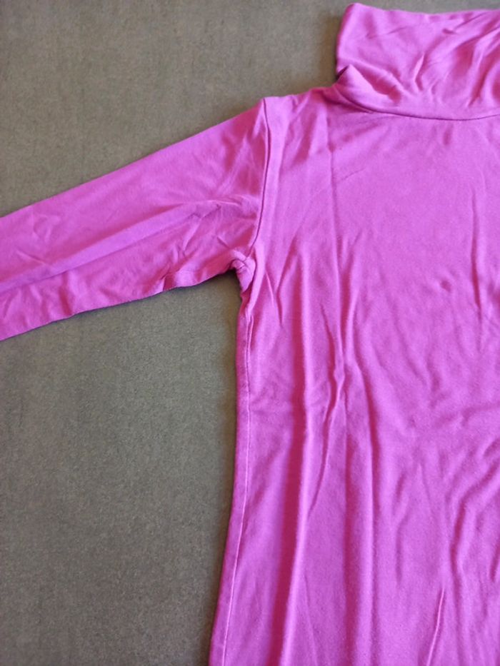 Tee shirt col roulé manches longues 8 ans - photo numéro 4