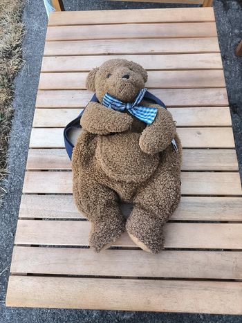 Sac a dos peluche ours