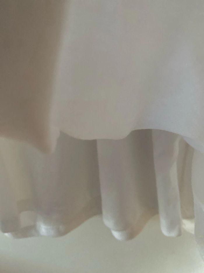 Robe blanche dentelle, marque Beckaro 12 ans XS, 152 cm. - photo numéro 6
