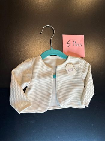 Gilet court blanc