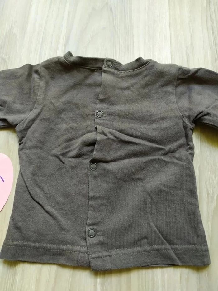t-shirt ML 1 mois - photo numéro 3