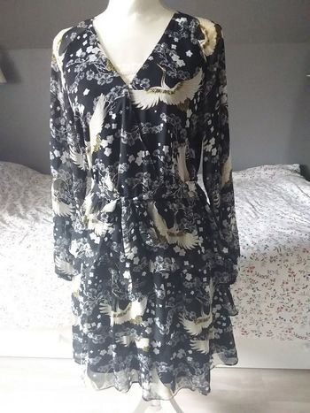 Robe motif oiseaux
