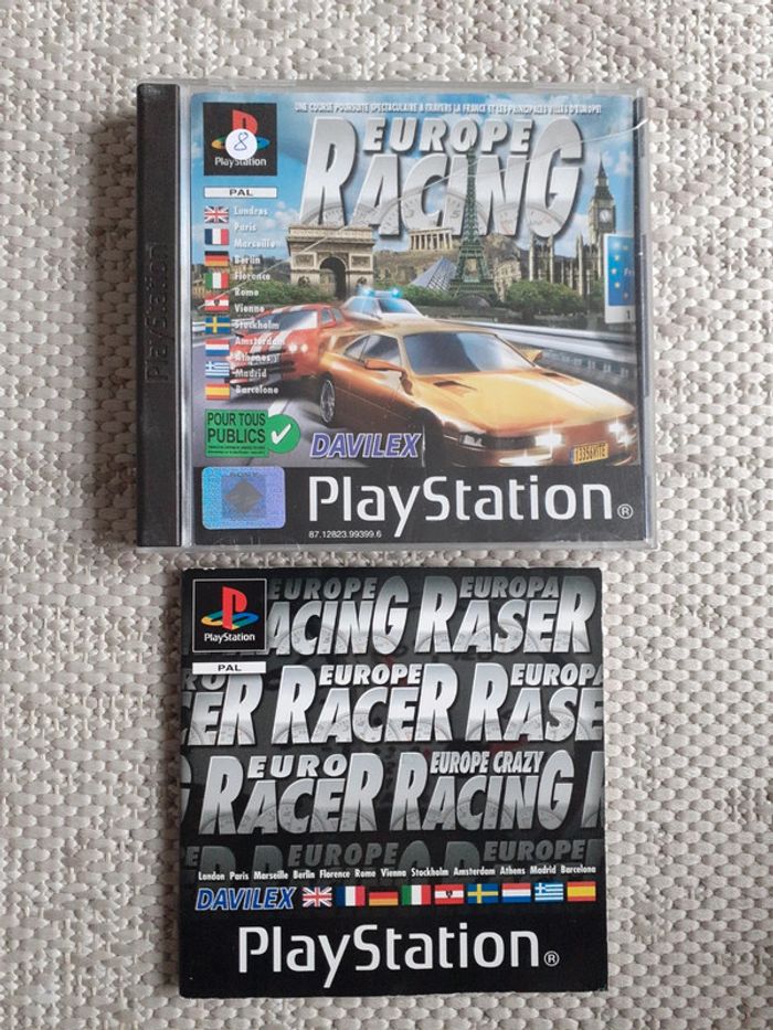 Playstation 1 ps1 europe racing
