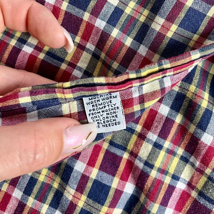 Chemise à manches courtes bleue, rouge, jaune à carreaux Ralph Lauren pour homme en taille XL - photo numéro 6