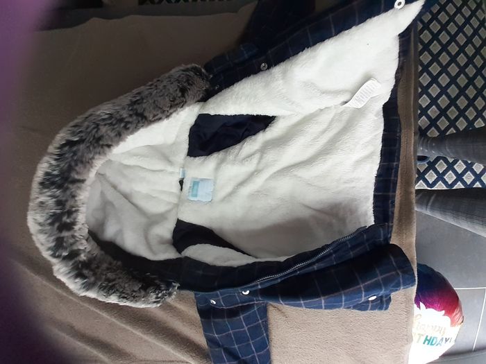 Manteau hiver à carreaux - photo numéro 2