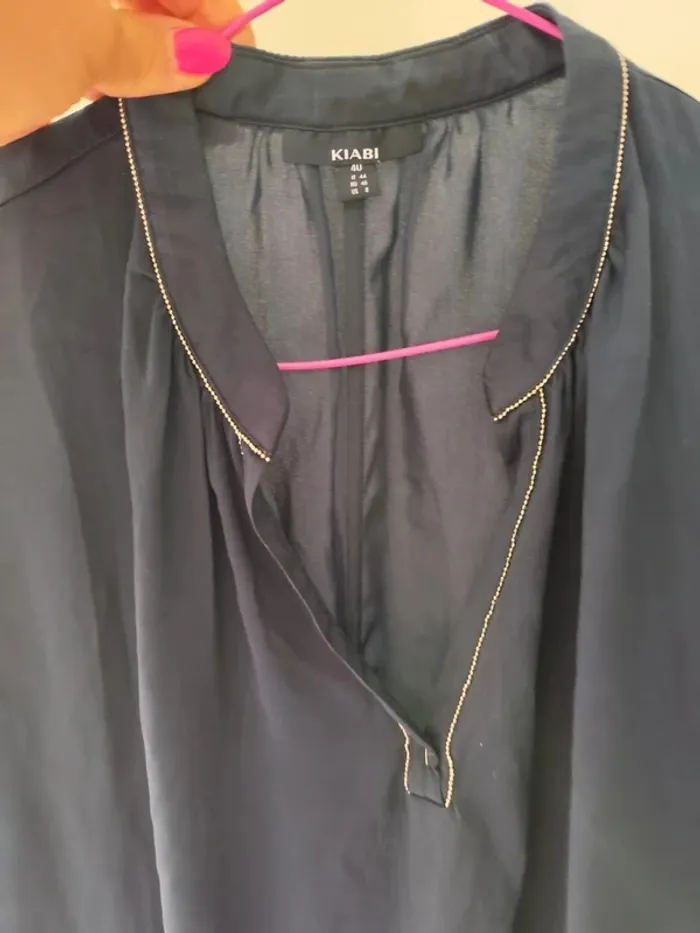 Robe bleue nuit 40 avec strass - photo numéro 2