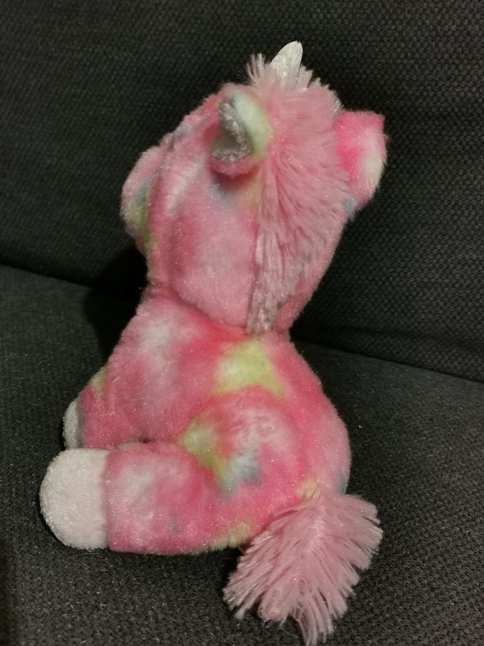 Peluche licorne rose aurora - photo numéro 3