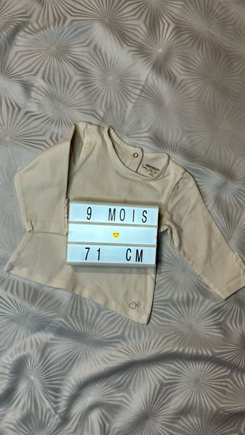 Tee-shirt  manches longues fille 9 mois 71cm orchestra