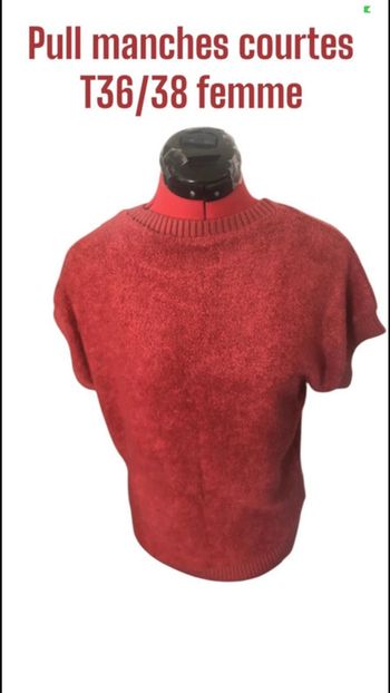 Pull manches courtes T36/38 femme 👚
