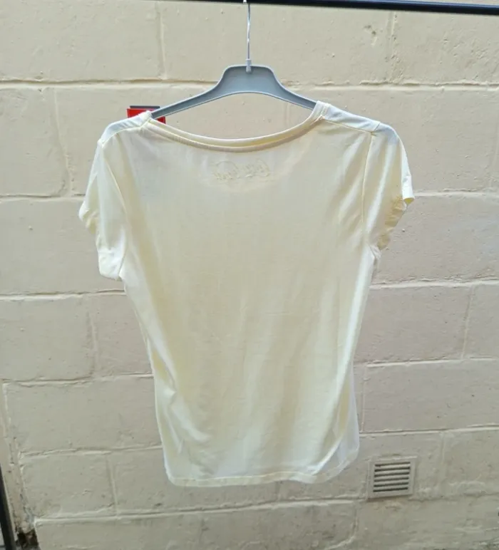 Tee-shirt jaune pastel Coca Cola T36 - photo numéro 2