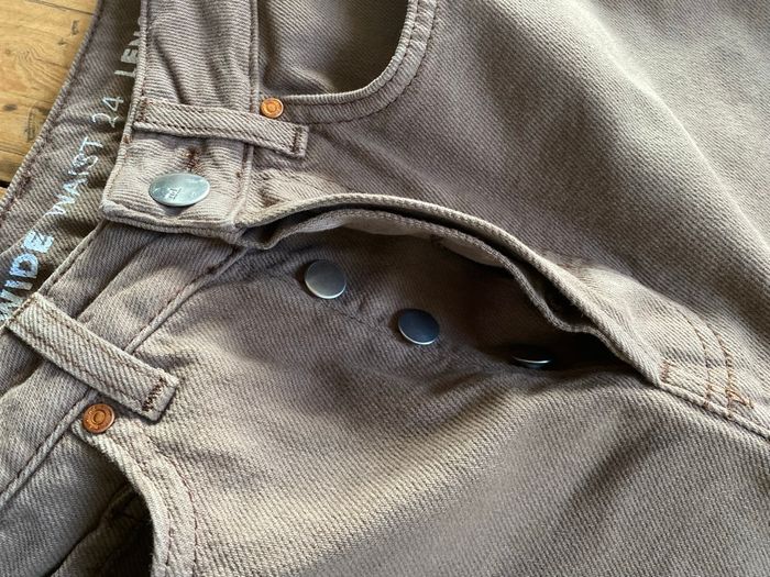 Jeans marron denim pattes d'éph W24 L32 Carlings - photo numéro 6