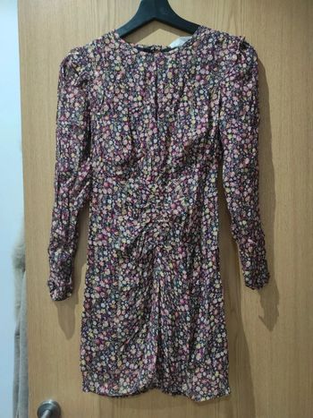 Mango. Robe à imprimé fleurs pailletées. Taille XXS.