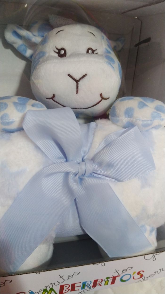 Peluche avec couverture pour bébé - photo numéro 4
