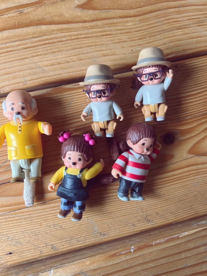 Voiture Monchhichi vintage avec 5 personnages kiki - photo numéro 3