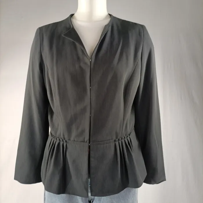 Veste Grise Basic cintrée - Veste classique - 1 2 3 - Taille 38 Élégante, classe - photo numéro 4