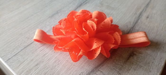 Bandeau grosse fleur orange - photo numéro 2