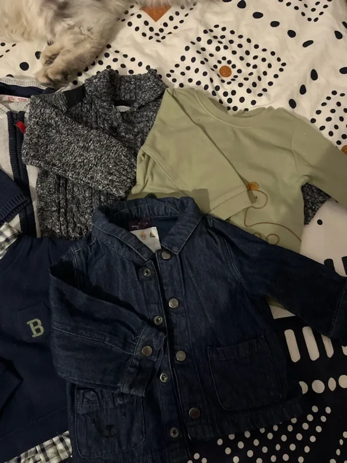 Lot de 7 pull gilet 12 mois - photo numéro 3