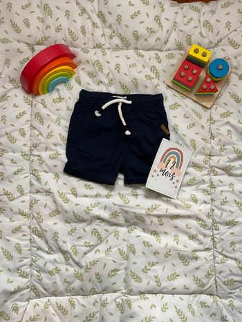 short bleu marine 12 mois gémo lien de serrage