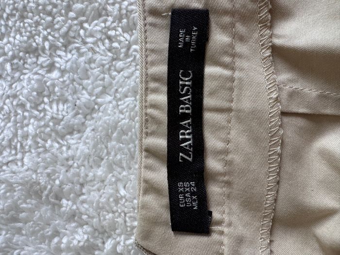 Jupe portefeuille avec boucle - Beige - Zara Basic - Taille XS - photo numéro 6