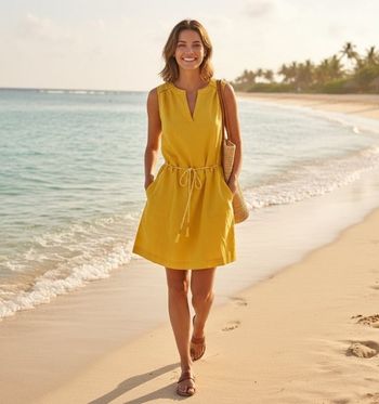 Robe d'été Jaune Tournesol – Cache Cache – Taille 38

