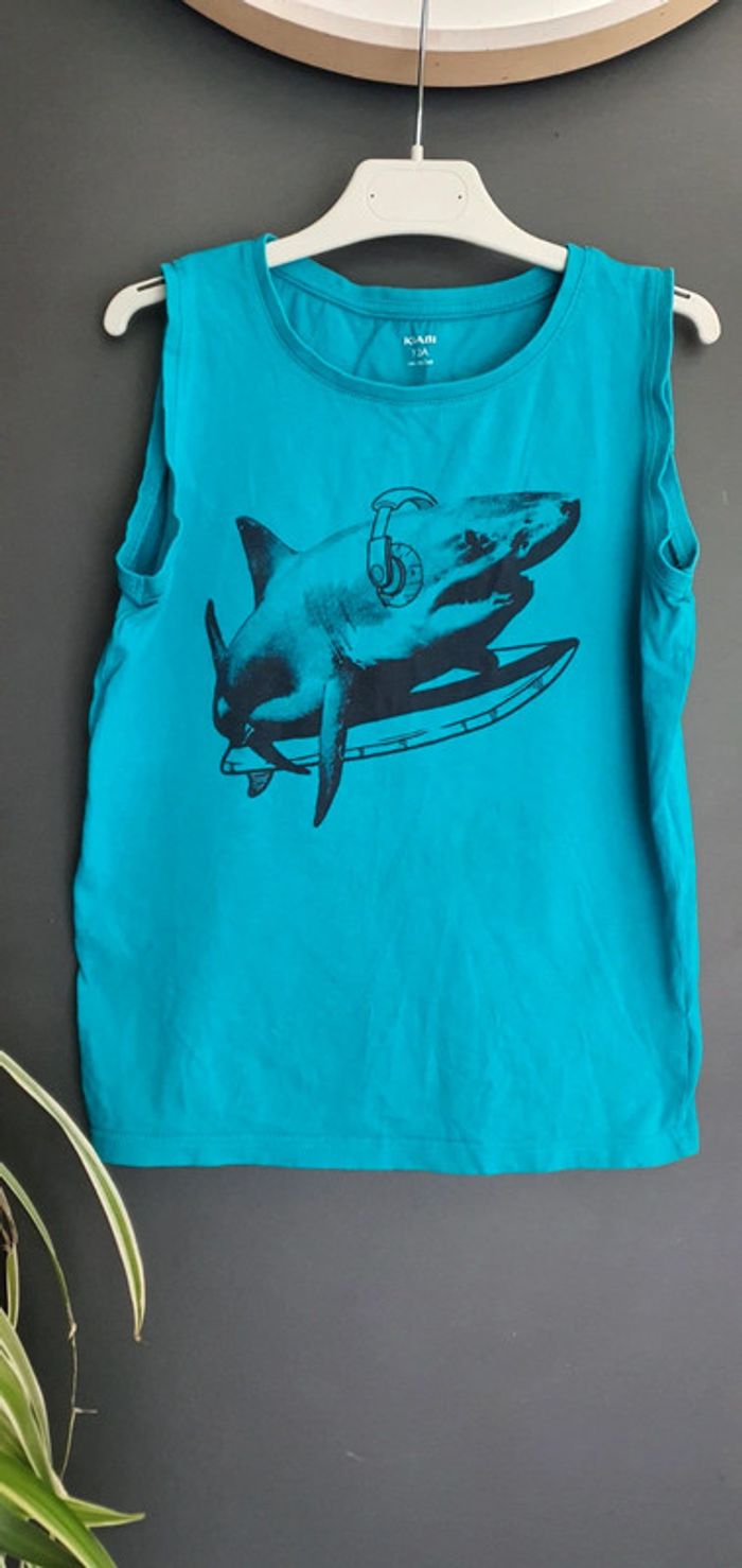 Débardeur bleu canard. 12ans