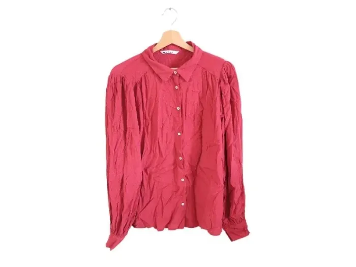 C56 chemise bordeaux Camaïeu L