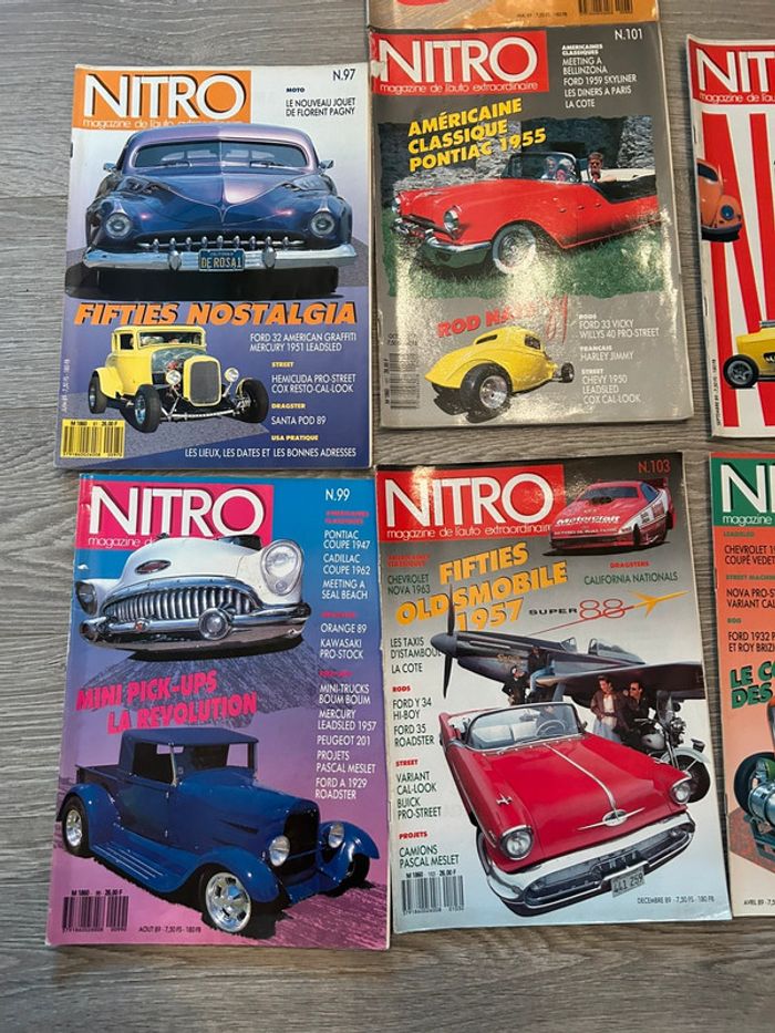 Lot 7 magazines Vintage Nitro Ancien - photo numéro 3