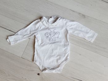 Vêtement bébé fille body manches longues Obaïbi col Claudine 6 mois