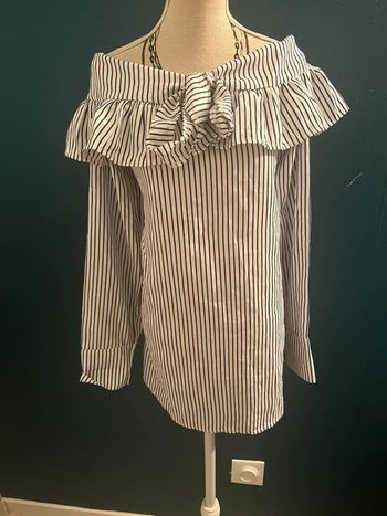 Très beau haut blouse à longue manche femme