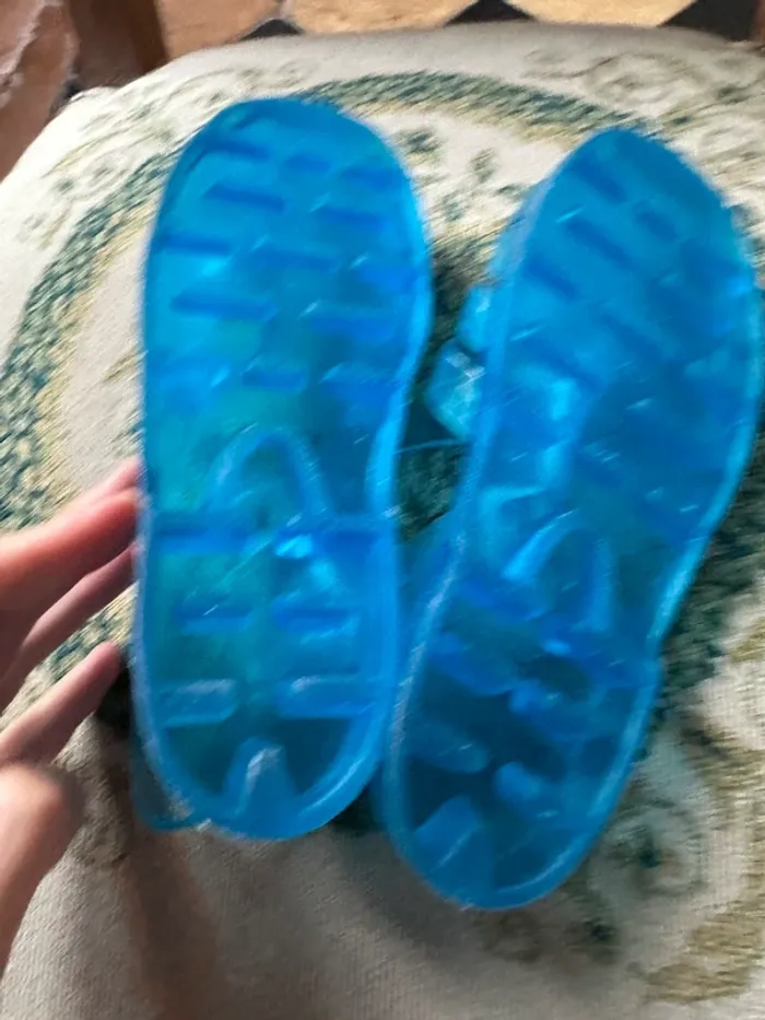 Chaussures mer plage méduses eau océan bleu clair 34 mixtes vintage rétro enfant - photo numéro 5