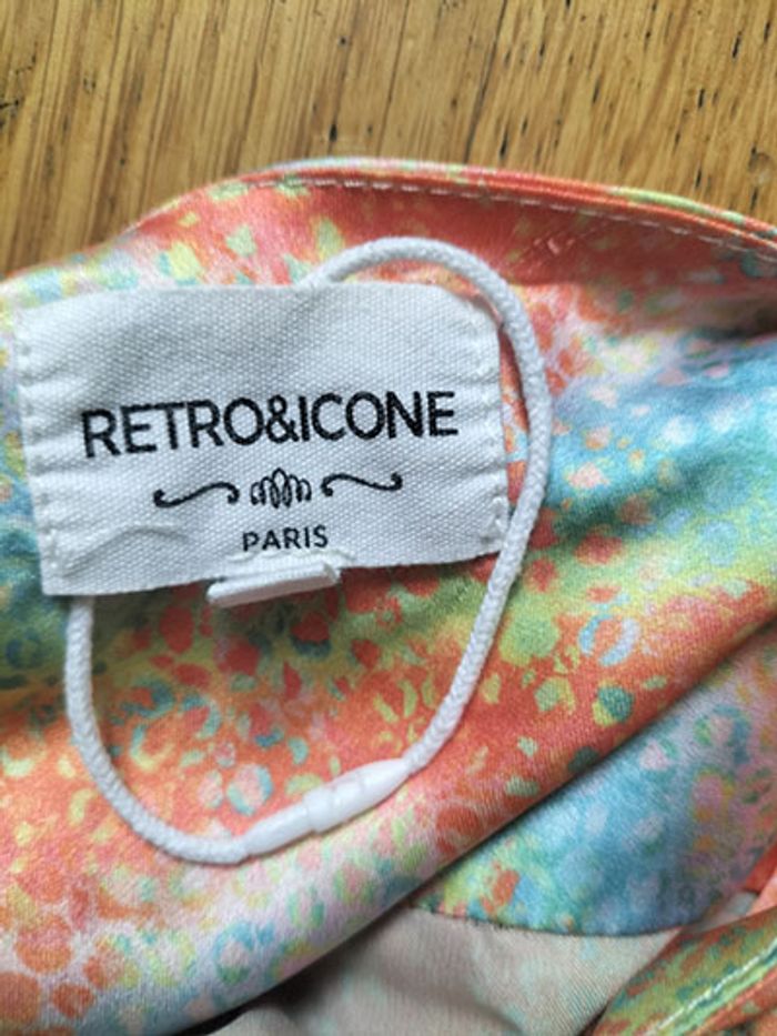 Robe effet satin  à bretelle Femme taille 38/40 RETRO&ICONE - photo numéro 5