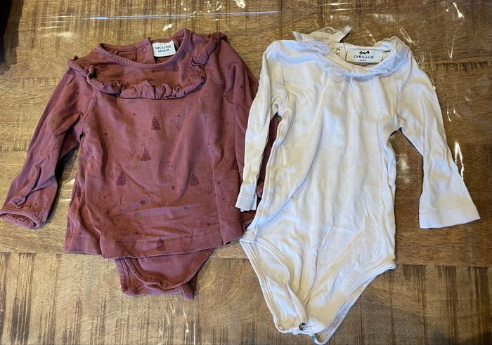 Lot 7 bodies manches longues - 6/12 mois - photo numéro 3