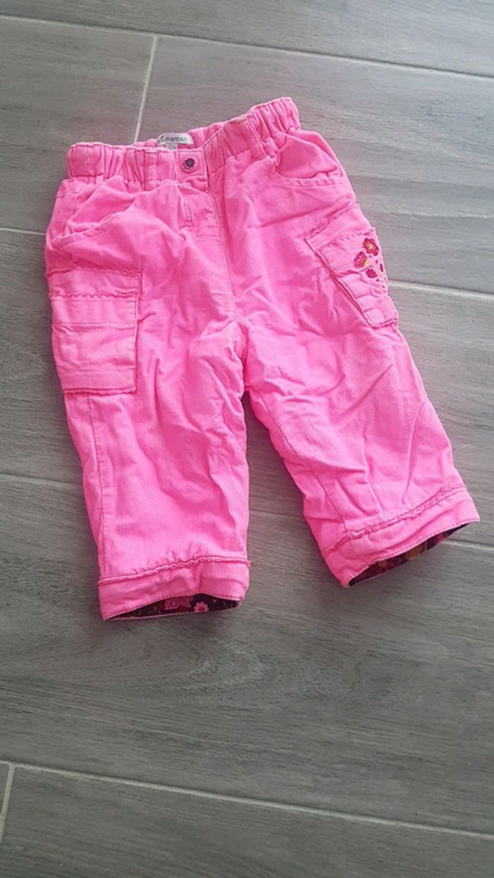 Pantalon rose fluo 12 mois Premaman