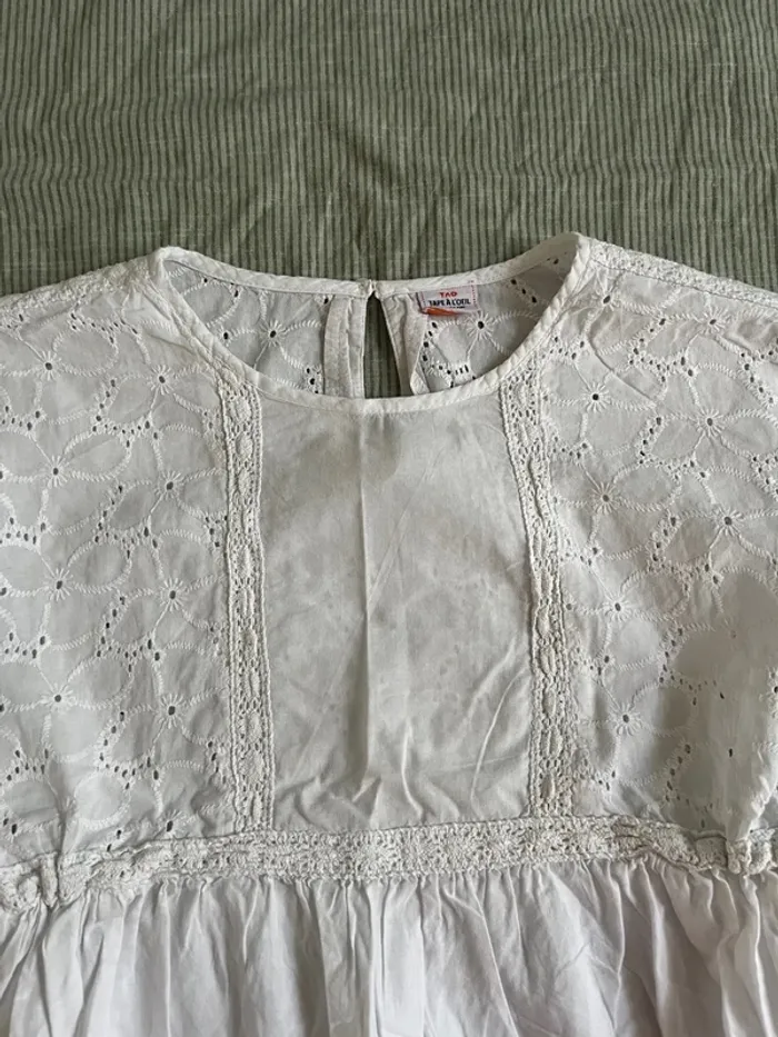 Tunique broderie blanche tao 14 - photo numéro 2