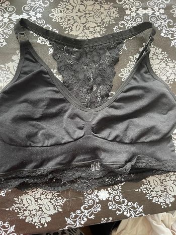 Brassière grossesse allaitement noire XL